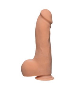 The D Master D 10.5 inches Dildo with Balls Ultraskyn Beige
