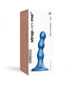 Strap-on-me Dildo Plug Balls S Metallic Blue