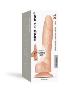 Strap-on-me Xl Sliding Skin Realistic Dildo Vanilla