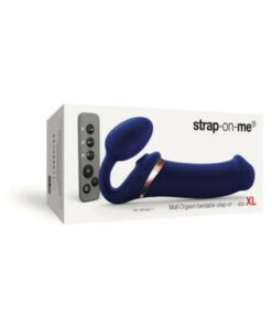 Strap-on-me Multi Orgasm Bendable Strap-on Xl Night Blue