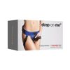 Strap On Me Leatherette Curious Harness - Metallic Blue