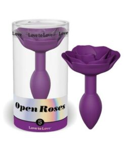 Love To Love Open Roses Anal Plug Small Purple Rain