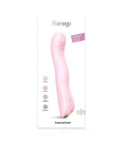 Love To Love Swap Rechargeable Triple Motor Tapping Silicone G-spot Vibrator Baby Pink