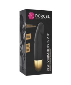 Dorcel Real Vibration S 6" Rechargeable Vibrator 2.0 - Gold