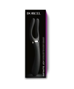 =dorcel Infinite Joy Bendable Forked Vibrator - Black