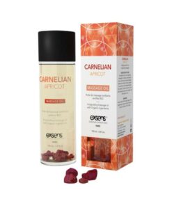 Exsens Of Paris Organic Massage Oil Carnelian Apricot with Stones