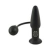 Inflatable Vibrating Butt Plug Black