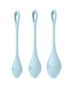 Satisfyer Yoni Power 2 Balls Training Set - Light Blue