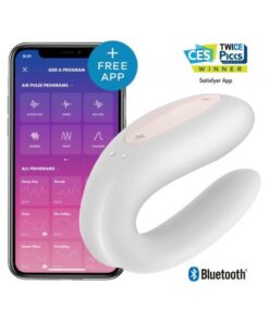 Satisfyer Double Joy White W/ App (net)