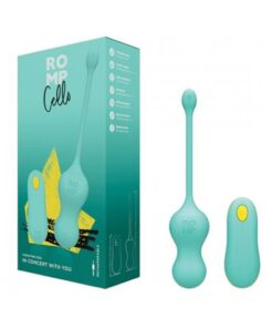 Romp Cello Remote Control G-spot Vibrating Egg - Blue
