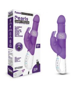 Rabbit Essentials Pearls Rabbit Vibrator Purple