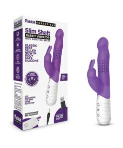 Rabbit Essentials Slim Shaft Rabbit Vibrator Purple