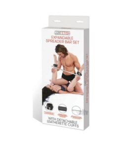 Lux Fetish Expandable Spreader Bar Set With Detachable Leatherette Cuffs