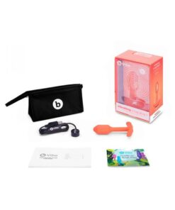 B-vibe Vibrating Snug Plug 1 Orange