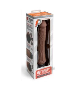 Pc Girthy Realistic Vibrator 8 Dk Brown