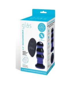 Recharge Remote Vibe Bead Plug 3.5 Blue