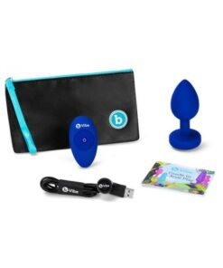 b-Vibe Vibrating Jewel Plug L/Xl Navy