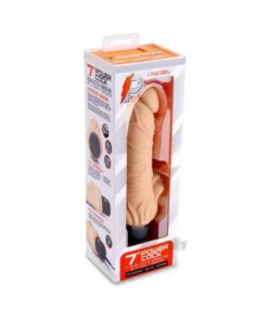 Pc Realistic Vibe W/clit Stim 7 Nude