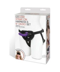 Lux Fetish Strap-on Harness 5 In. Dildo Set