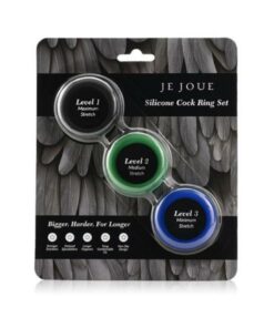Je Joue 3-pack Silicone C-rings Black/green/blue