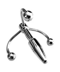 Rouge Stainless Steel Crown Penis Plug In Clamshell