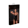 Noir Handmade Pvc Bodysuit With High-cut Bottom Hem M