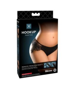 Hookup Remote Princess Panty Black Fits Size S-l