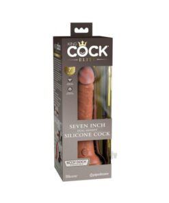 King Cock Elite Silicone Dual-density Cock 7 In. Tan