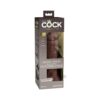 King Cock Elite Silicone Dual-density Cock 8 In. Brown
