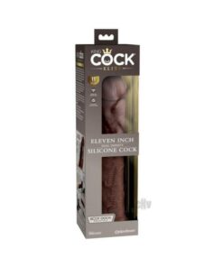 King Cock Elite Silicone Dual-density Cock 11 In. Brown