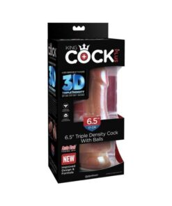 King Cock Plus 6.5 In. Triple Density Cock With Balls Tan