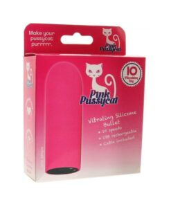 Pink Pussycat Silicone Bullet Vibrating