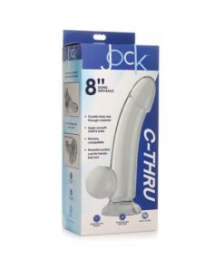 Jock C Thru Dildo W/balls 8 Clear