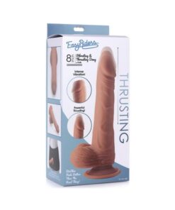Easy Riders 8 Thrusting Dildo With Balls Medium