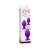 Gossip Swirlies Anal Plug Trio Set Silicone Violet