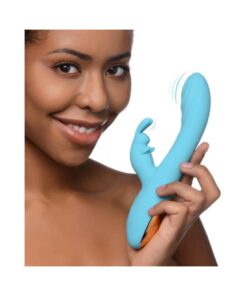 Power Bunny Snuggles Rabbit Vibe Silicone Rechargeable Teal