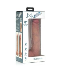 Jock Dual Density Silicone Dildo With Balls 9in Light