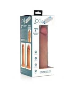 Jock Dual Density Silicone Dildo 7in Light