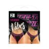 Vibes Thicc Buddy Pack 2 Pc. Athletic Mesh Boyfriend Brief & Lace Thong S/m Black/pink