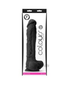 Colours Pleasures 10" Dildo - Black
