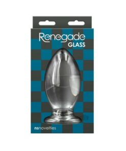 Renegade Glass Bishop Anal Plug - Clear