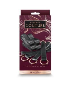 Bondage Couture Tie Down Straps Black