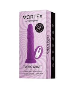 Femmefunn Vortex Turbo Shaft 2.0 Rotating And Vibrating Dildo Purple