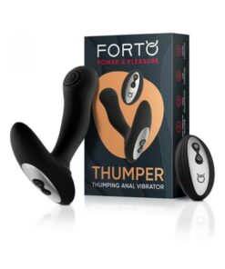 Forto Thumping Anal Vibrator Black