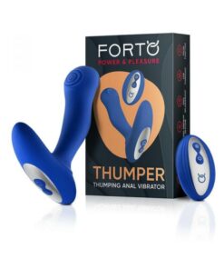 Forto Thumping Anal Vibrator Blue