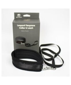 Spartacus Collar And Leash Neoprene Black
