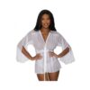 Magic Silk Modern Romance Short Robe White S/m