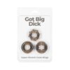 Got Big Dick Cockring 3-pack Smoke
