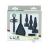 Lux Active Equip 7-piece Anal Training Kit Silicone Black