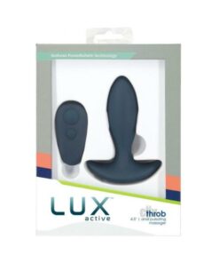 Lux Active Throb 4.5 In. Anal Pulsating Silicone Massager Black